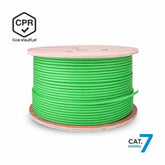 FTP Category 7 Rigid Network Cable Aisens AWG23 Green 500 m